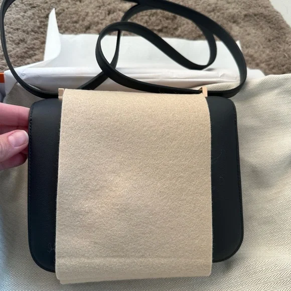 BRAND NEW Mini Constance with RGHW! Hermes Constance 18 noir indigo black B - Picture 6 of 8